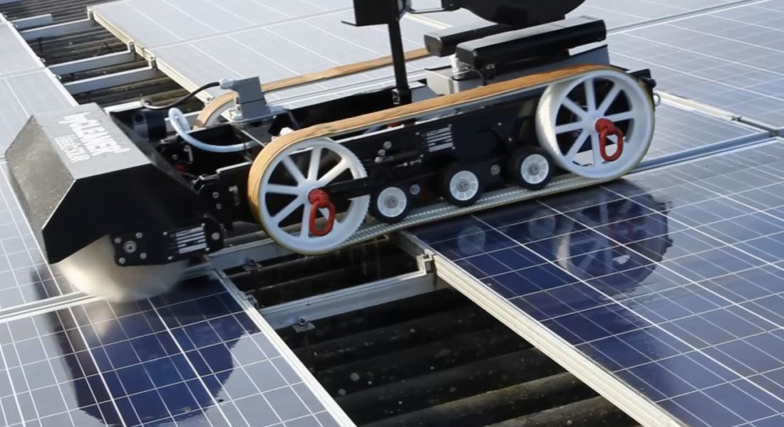 Solar Panel Cleaning Robot HyCLEANER Black SOLAR